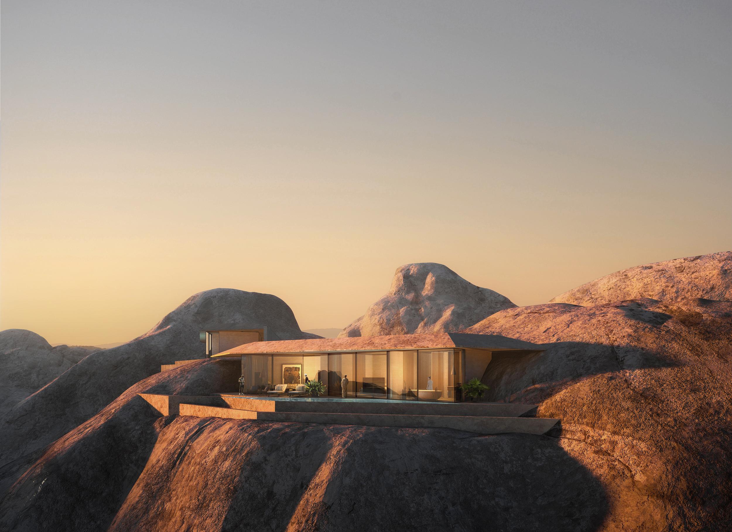 Red Sea Global unveils spectacular Desert Rock mountain resort