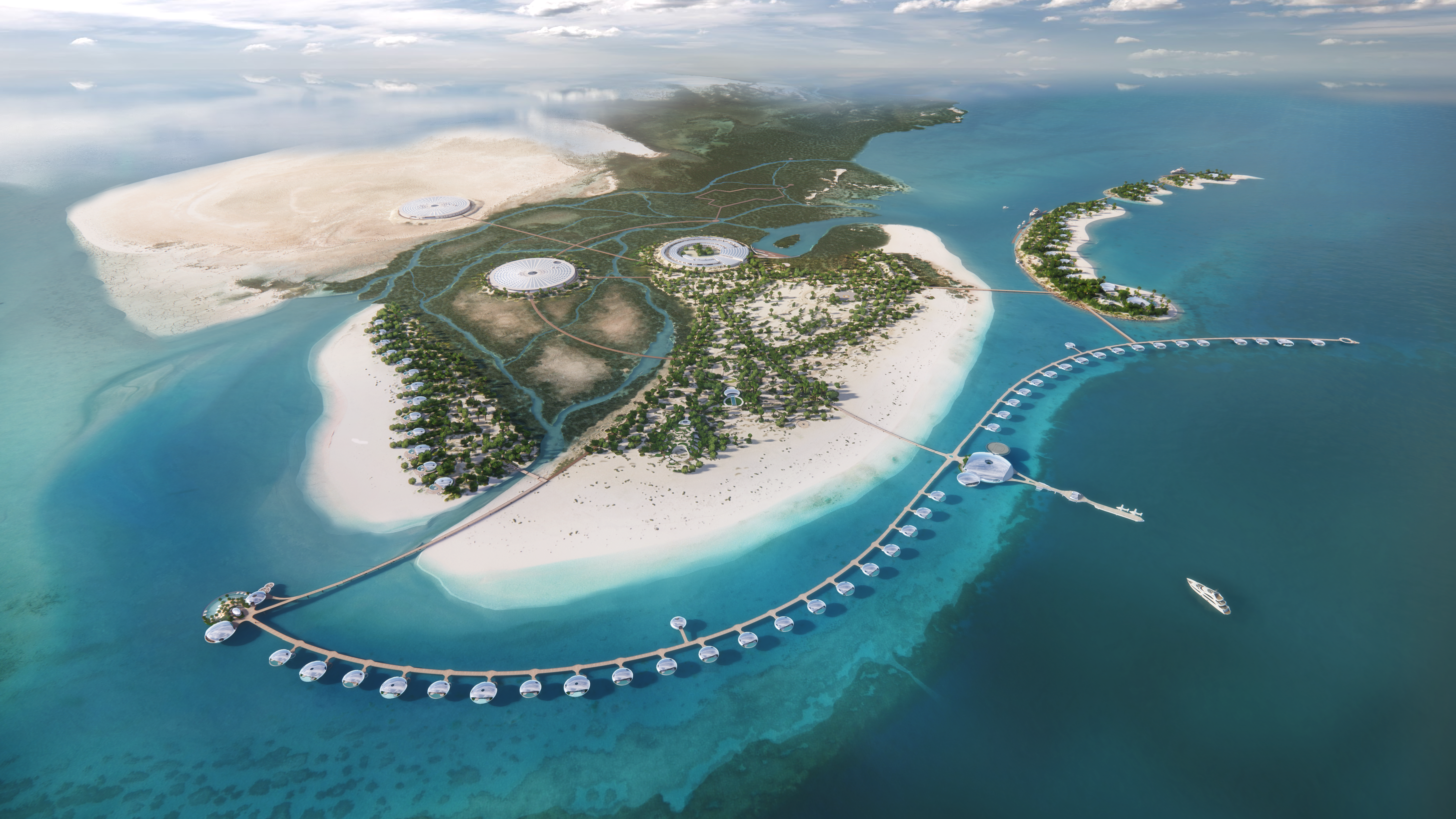 Stunning luxury regenerative island resort in the Red Sea global destination.